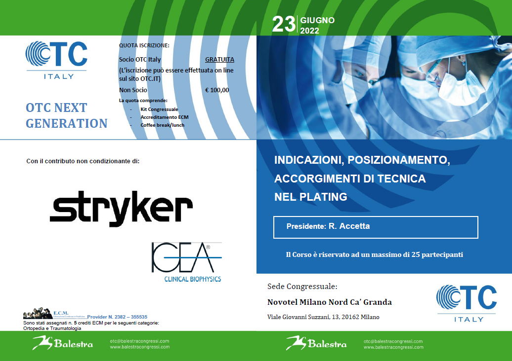 Locandina — 23 GIU 2022 | INDICAZIONI, POSIZIONAMENTO, ACCORGIMENTI DI TECNICA NEL PLATING